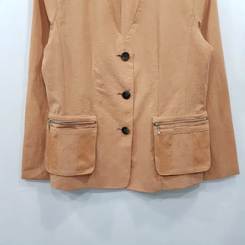 [BUNJANG] Vintage V-Neck Long Sleeve Jacket (M-L) / 빈티지 브이넥 오피스룩 얇은 긴팔 자켓 여M-L Q488