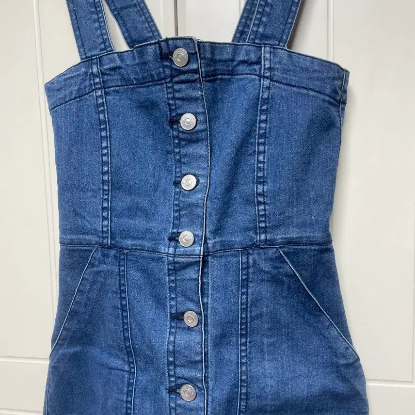 [BUNJANG] H&amp;M 데님 멜빵 원피스 32 / H&amp;M 데님 멜빵 원피스 32
