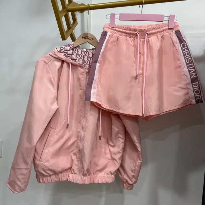 [SOLD OUT] 양면 점퍼 바람막이 반바지 세트