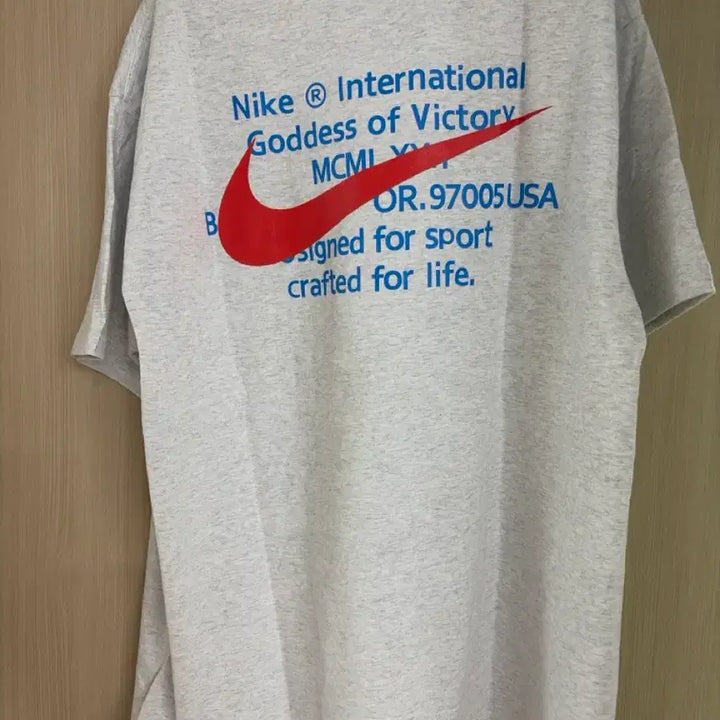 [SOLD OUT] 나이키 멜란지그레이 레드로고 반팔티 XL,2XL