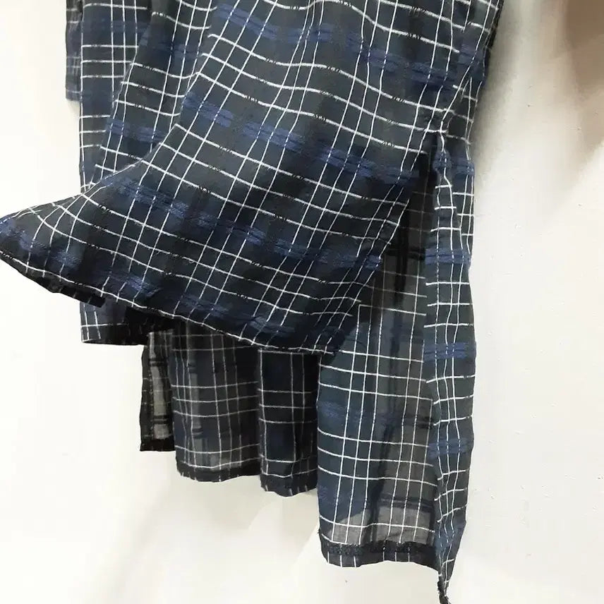 [BUNJANG] MIELLO Check Pattern Long Shirt / 택새상품) 미엘로 체크 패턴 롱셔츠 free