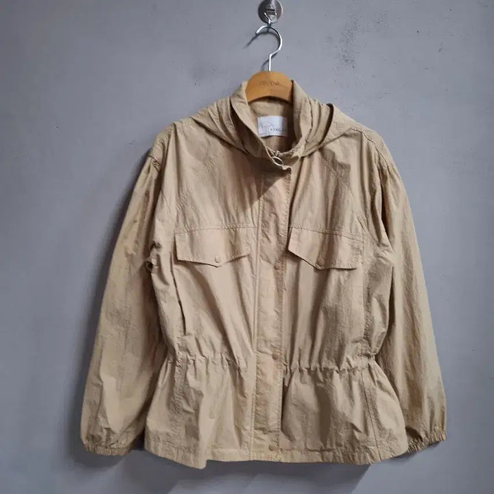 [SOLD OUT] Banila B 후드 야상 점퍼 베이지 66