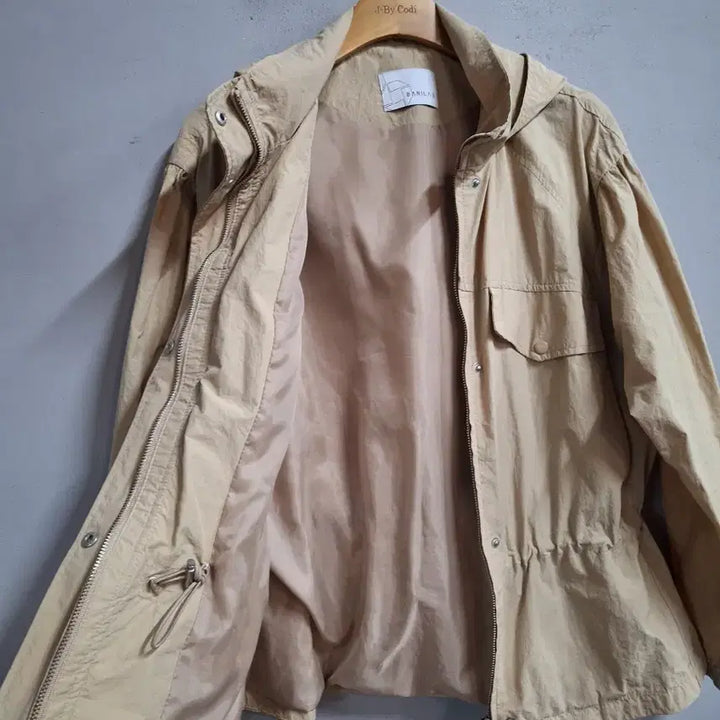 [SOLD OUT] Banila B 후드 야상 점퍼 베이지 66