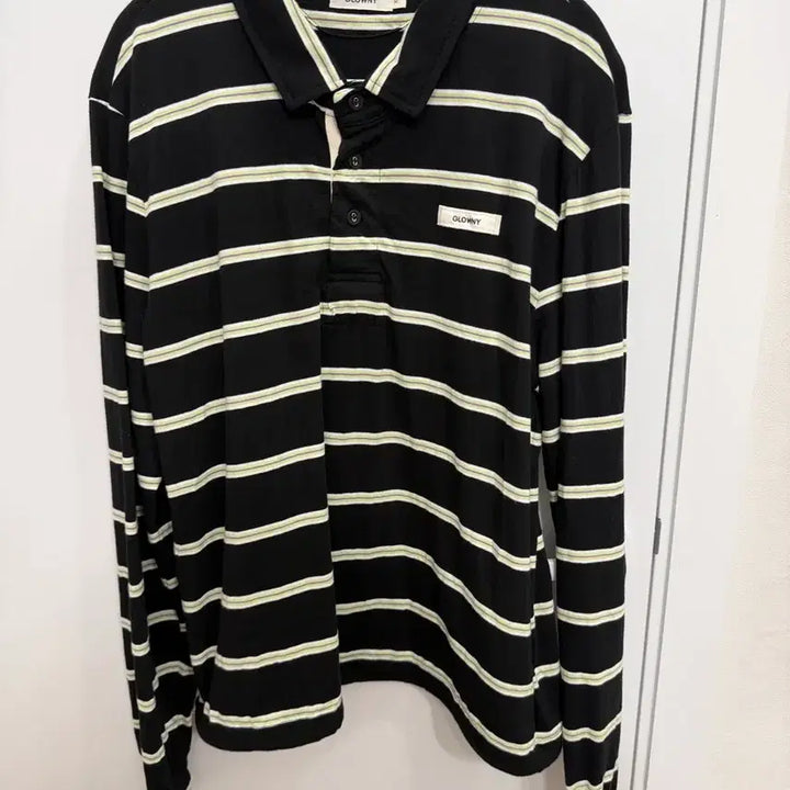 [BUNJANG] Glony Terry PK Long Sleeve (Black) - M Size / 글로니TERRY PK LONG SLEEVE (BLACK)M