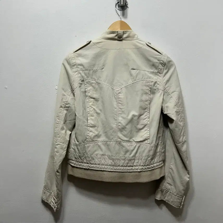 [BUNJANG] SYSTEM Ivory Bomber Jacket / SYSTEM 시스템 아이보리 봄버 자켓 82-94-160
