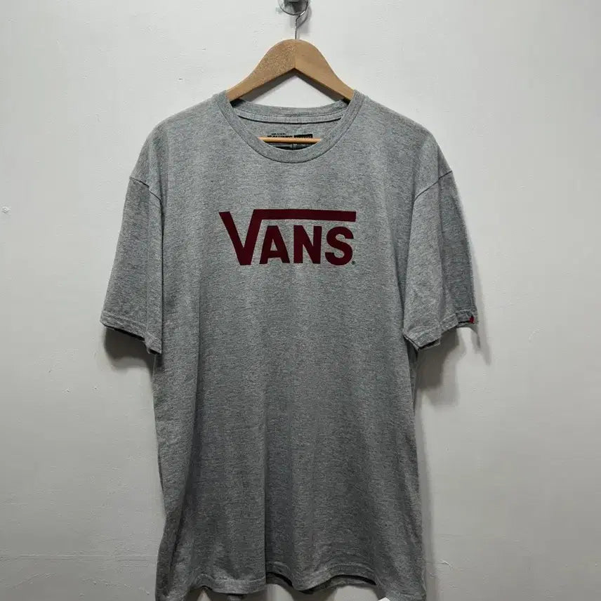 [BUNJANG] Vans Gray Logo T-Shirt L / 반스 VANS 회색 로고 반팔 티셔츠 L