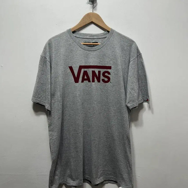 [BUNJANG] Vans Gray Logo T-Shirt L / 반스 VANS 회색 로고 반팔 티셔츠 L