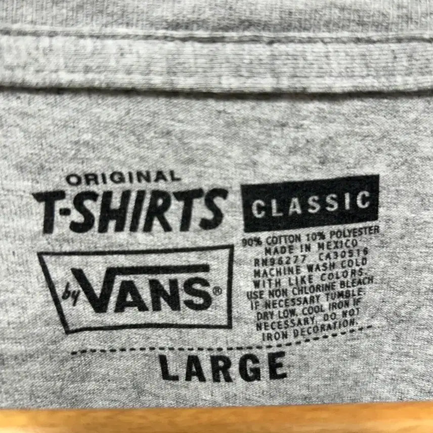 [BUNJANG] Vans Gray Logo T-Shirt L / 반스 VANS 회색 로고 반팔 티셔츠 L