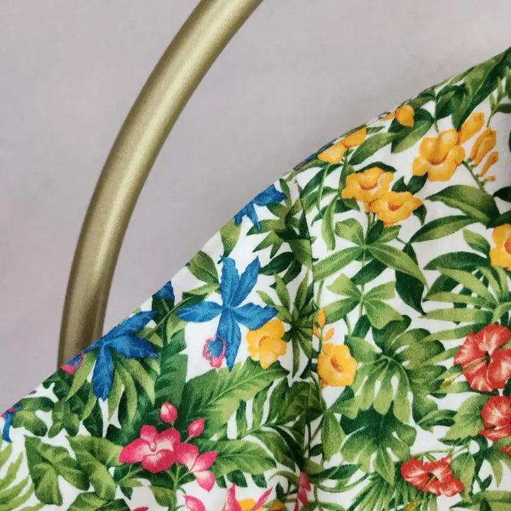 [BUNJANG] Superior Flower Pattern Short Sleeve Polo Shirt / 슈페리어 플라워 패턴 반팔 카라 티셔츠