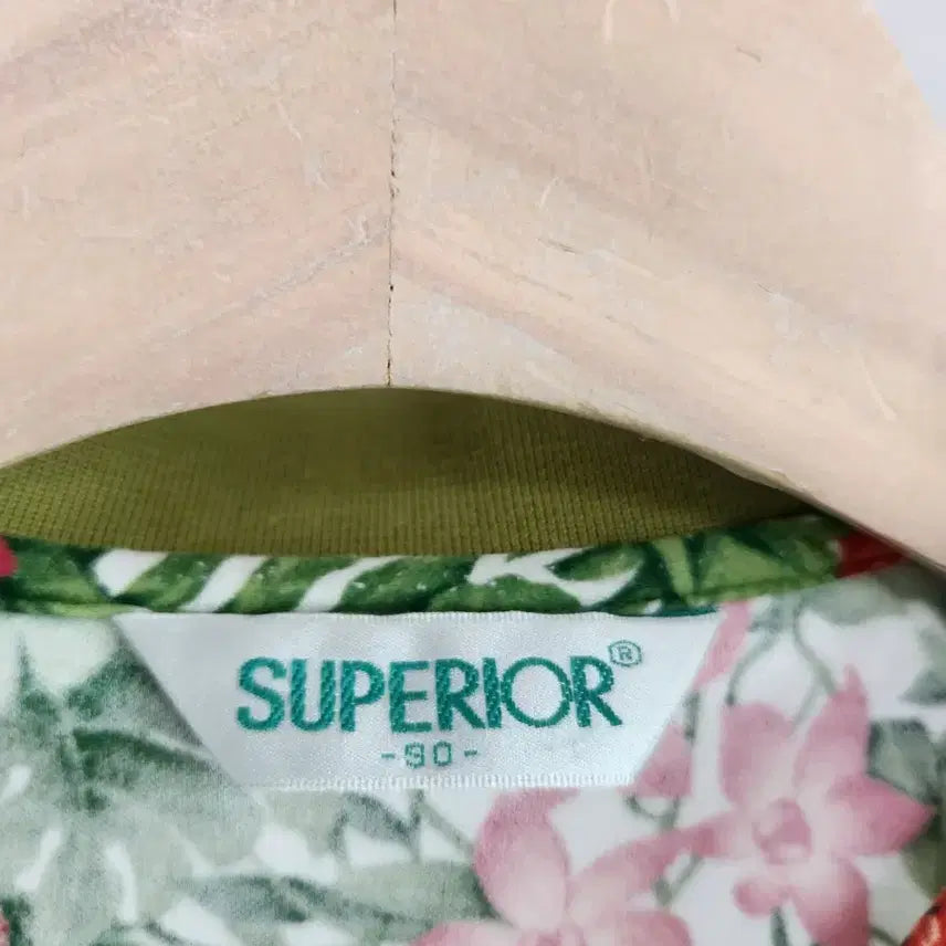[BUNJANG] Superior Flower Pattern Short Sleeve Polo Shirt / 슈페리어 플라워 패턴 반팔 카라 티셔츠