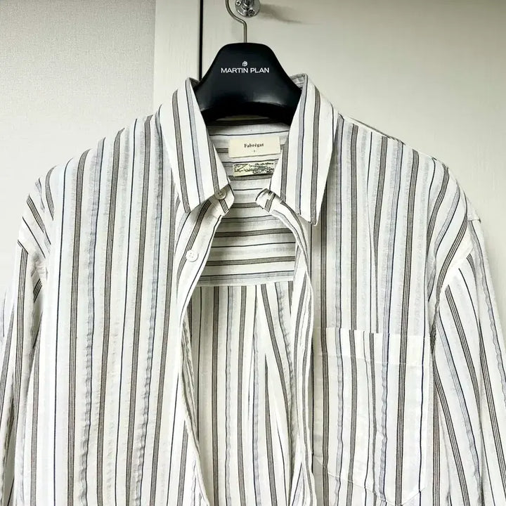 [BUNJANG] Fabrega Noi Multi Stripe Shirt (White) Size 3 / 파브레가 노이 멀티 스트라이프 셔츠 (화이트) 3