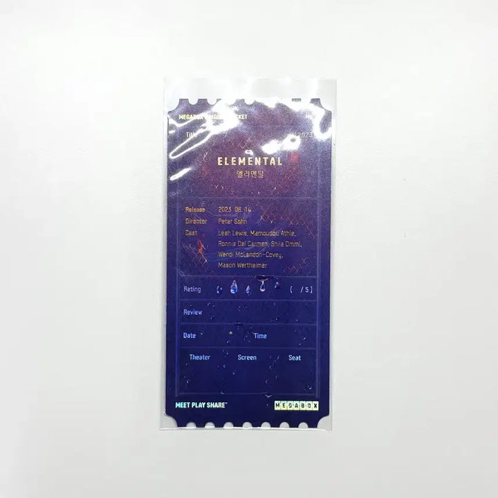 [BUNJANG] Elemental Megabox Original Ticket / [새상품] 엘리멘탈 메가박스 오리지널 티켓 오티
