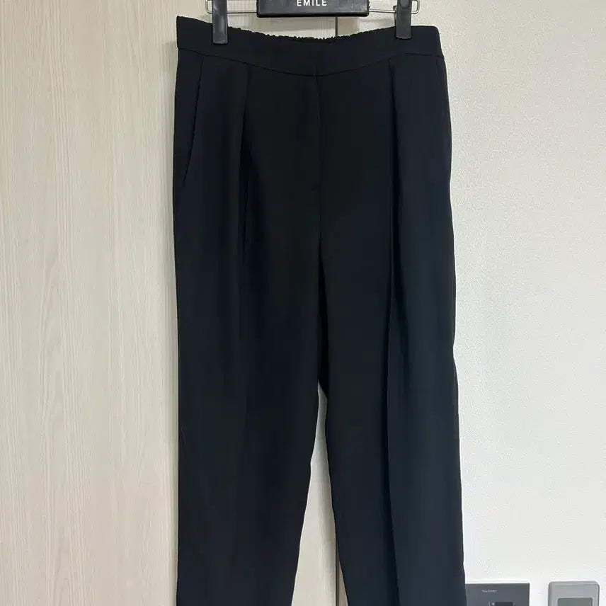 [BUNJANG] Lucky Chouette Black Slacks Pants / 럭키슈에뜨 블랙 슬랙스 팬츠