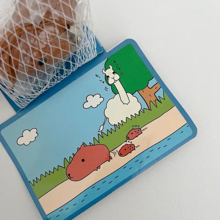[BUNJANG] Vintage Capybara Squeezy Phone Charm / 고전 카피바라상 스퀴지 말랑이 핸드폰줄