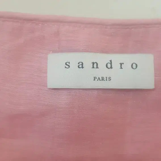 [BUNJANG] Sandro Pink Linen Blouse / 산드로 핑크 블라우스 새상품