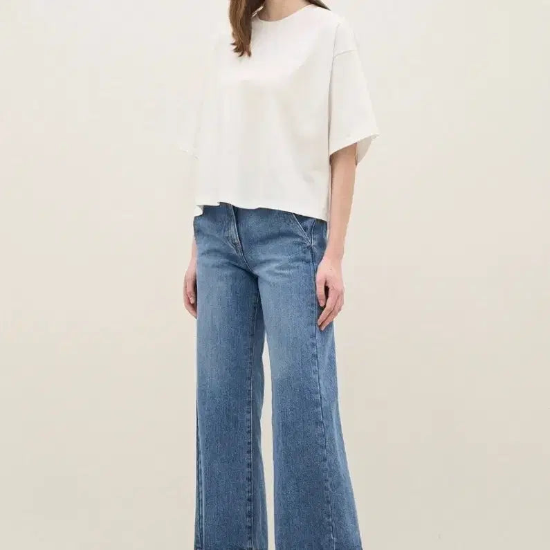 [BUNJANG] The Cashmere Oversized Round T-Shirt / (@땡처리)더캐시미어 여성 박시핏 라운드 티셔츠
