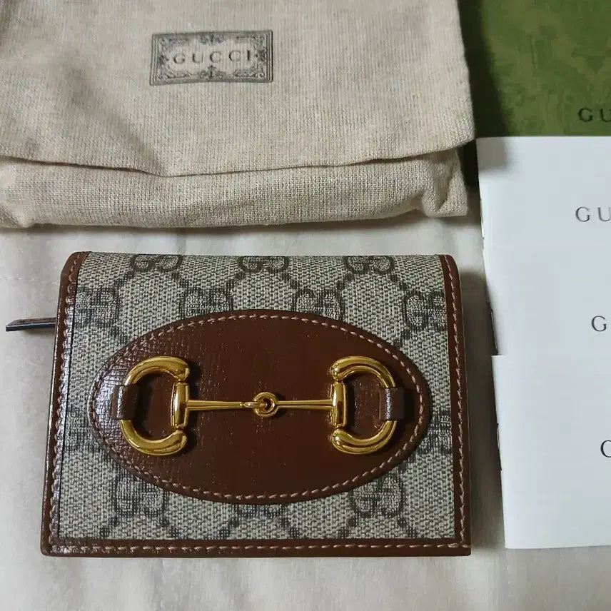 [BUNJANG] Gucci Horsebit 1955 Small Wallet Full Set / 구찌- 홀스빗 1955 스몰지갑 풀세트