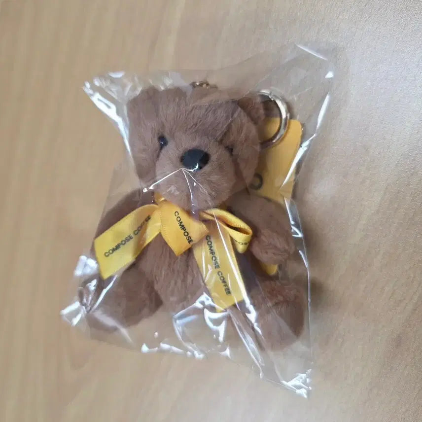 [SOLD OUT] BTS 뷔 컴포즈커피 곰인형 키링 한모곰 미개봉 새상품