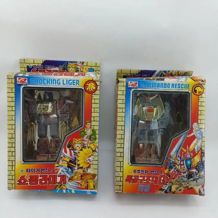 [BUNJANG] PC Toys Shocking Liger &amp; Special Forces Robot Transformer / PC 토이즈 쇼킹라이거/특공구조대 로보트