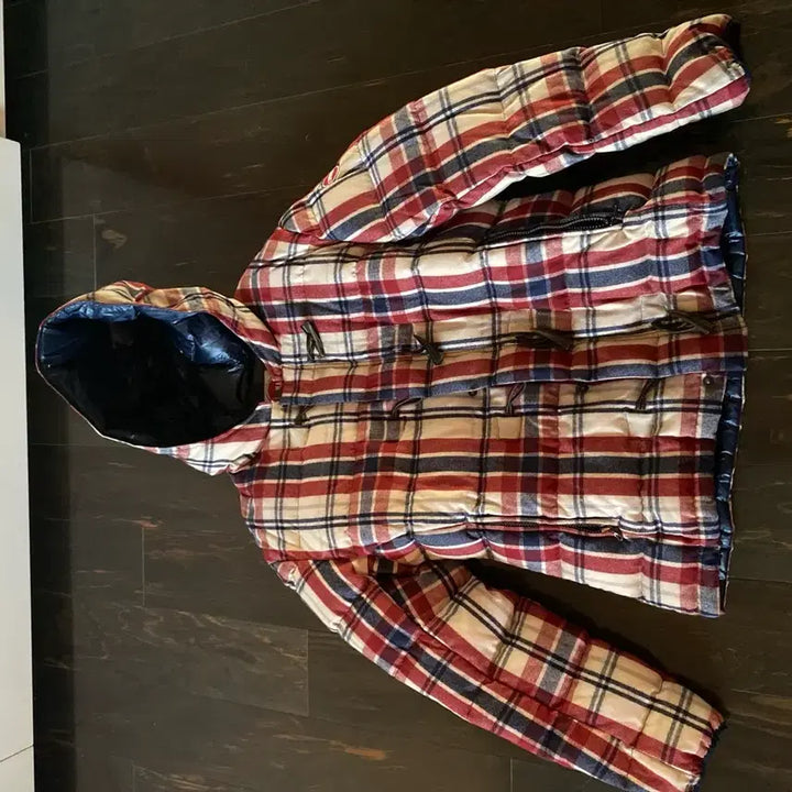 [BUNJANG] Kolmar Check Padded Jumper / 콜마르 체크 패딩 점퍼 (새상품)