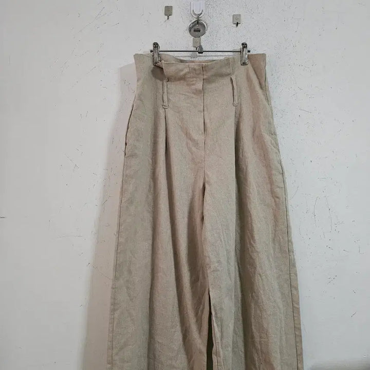 [SOLD OUT] 베이지 린넨 와이드 팬츠