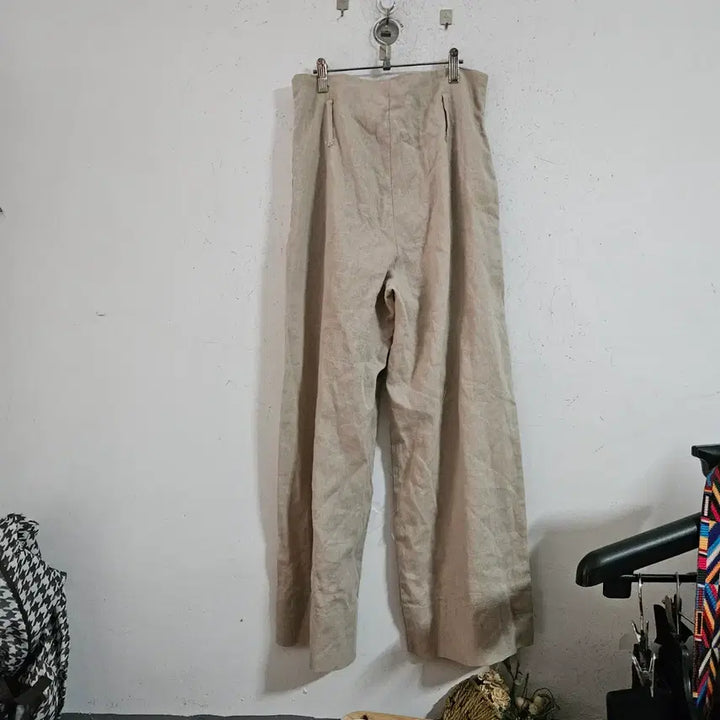 [SOLD OUT] 베이지 린넨 와이드 팬츠