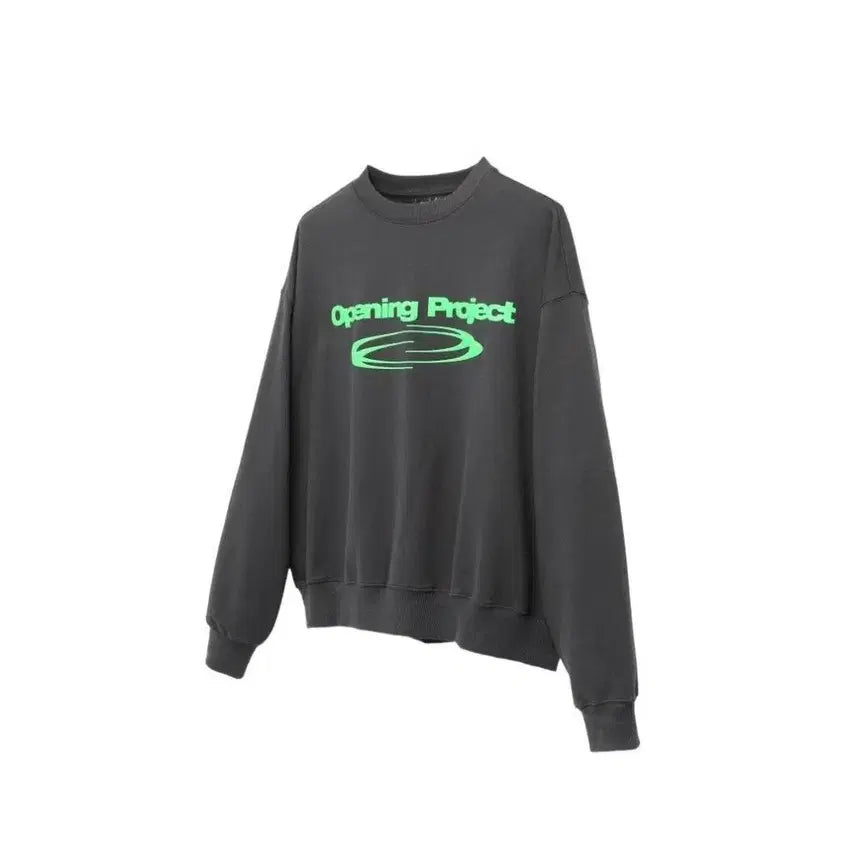 [BUNJANG] Opening Project Identity Sweatshirt Charcoal / 무신사 오프닝프로젝트 맨투맨