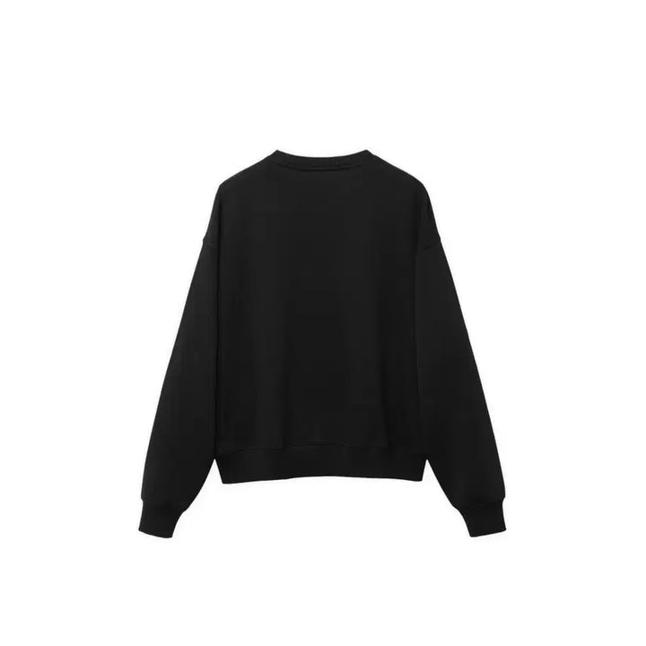 [BUNJANG] Opening Project Black Sweatshirt / 무신사 오프닝프로젝트 블랙 맨투맨