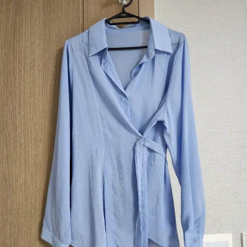 [BUNJANG] Wrap Shirt Blouse / @새상품 랩 셔츠 블라우스 팔아요@