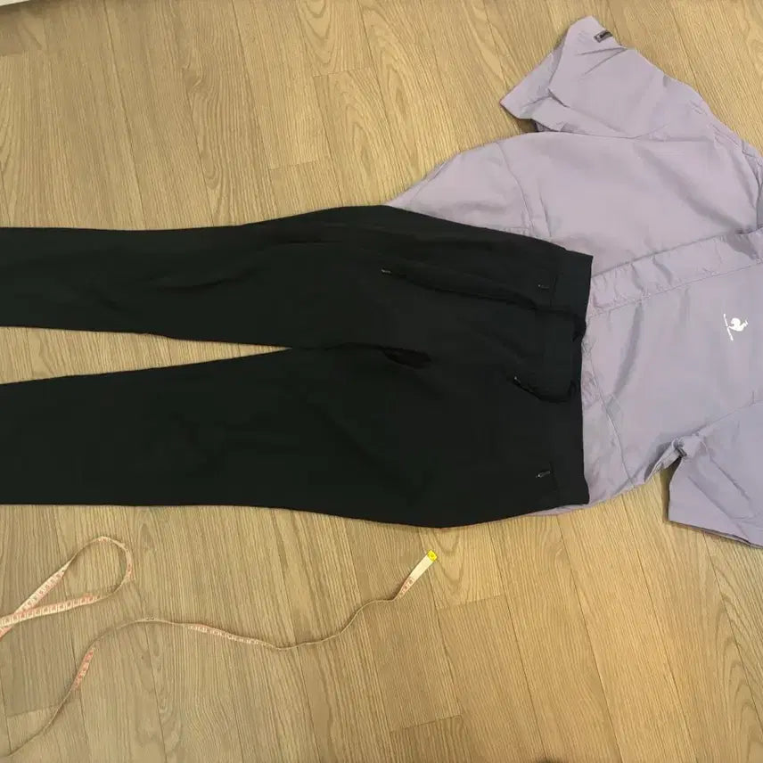 [SOLD OUT] 르꼬끄 우븐 아노락 바람막이, 쿨기능성 우븐 팬츠세트 여성90m