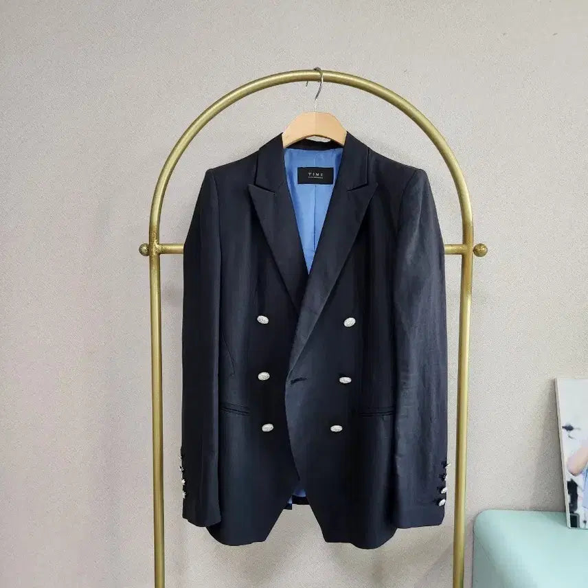 [SOLD OUT] TIME 타임 네이비 더블 브레스트 자켓