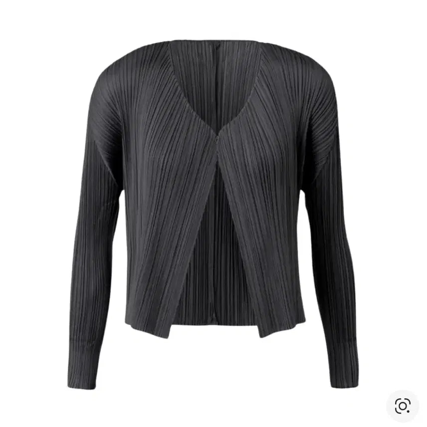 [BUNJANG] Pleats Please Issey Miyake Basic Cardigan Black / (W) 플리츠 플리즈 이세이 미야케 베이직 가디건 블랙