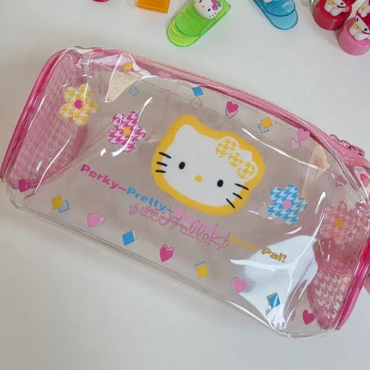 [BUNJANG] Sanrio Classic Kitty "Kaohana" Flower Kitty PVC Pencil Case / 고전키티 카오하나 꽃키티 pvc 필통
