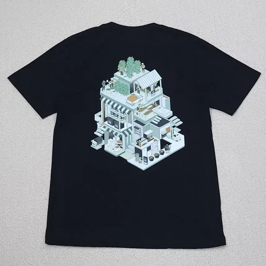 [SOLD OUT] (L)헤브어굿프로젝트 남자 반팔 티셔츠 그래픽 블랙 여름 F13W3074