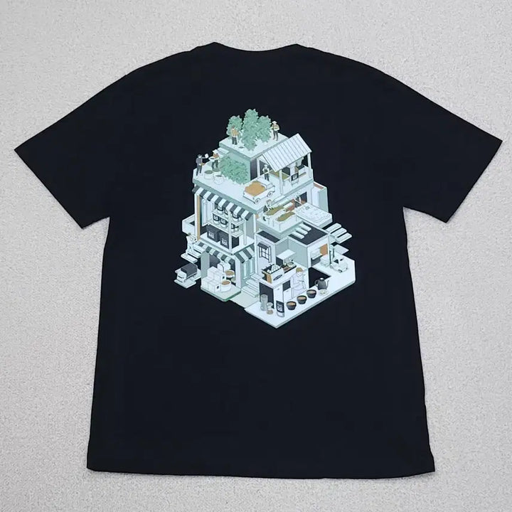 [SOLD OUT] (L)헤브어굿프로젝트 남자 반팔 티셔츠 그래픽 블랙 여름 F13W3074