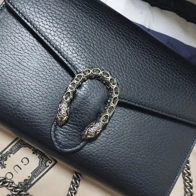[BUNJANG] Gucci Dionysus Black Chain Shoulder Bag / 구찌 디오니소스 블랙 체인 숄더크로스백