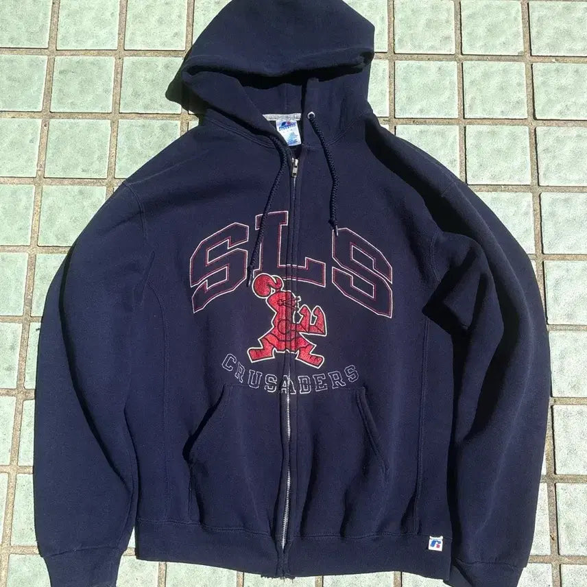 [BUNJANG] Russell Athletic SLS Crusaders Hooded Sweatshirt / Russell Athletic SLS Crusaders 후드집업