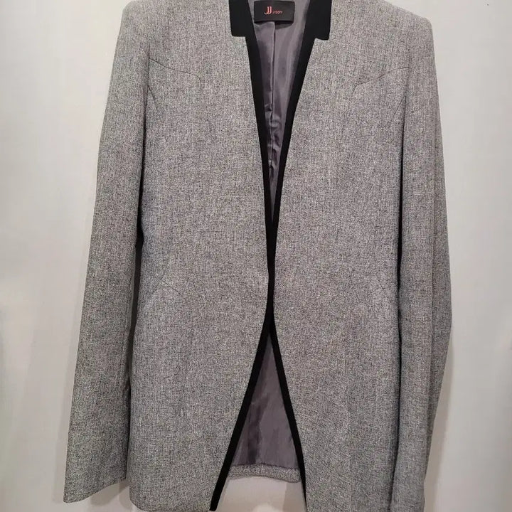 [BUNJANG] JJ JIGOTT Black Color Block Jacket / JJ지고트 블랙 배색 그레이 자켓55
