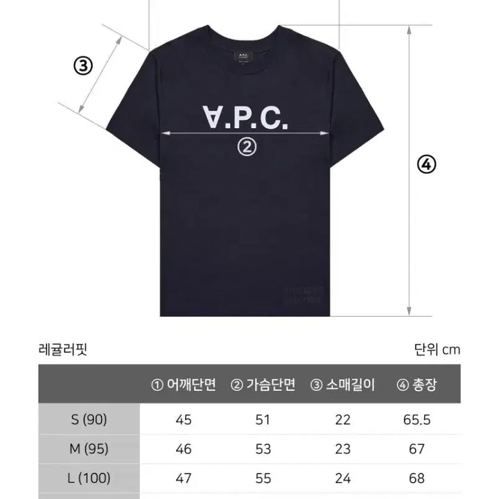 [BUNJANG] A.P.C. Short Sleeve T-Shirt Navy White / 정품,무료배송) A P C 아페쎄 반팔 , 네이비 화이트