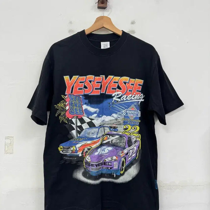 [BUNJANG] YESEYESEE Racing Short Sleeve T-Shirt / (M)예스아이씨 레이싱 반팔티