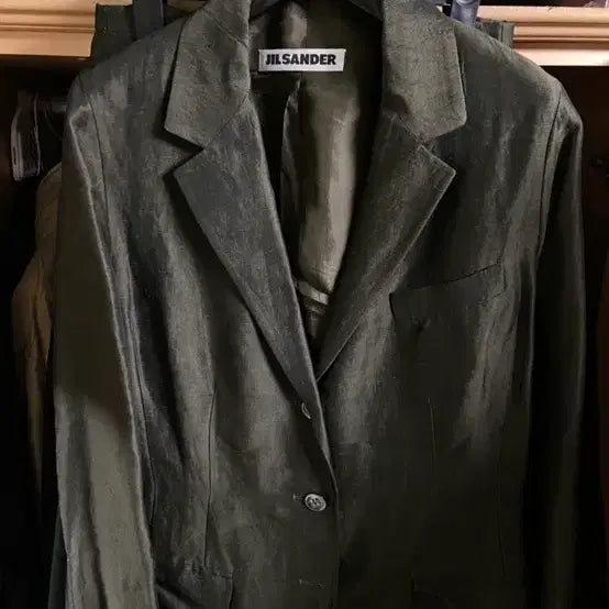 [BUNJANG] Jil Sander Olive Green Skirt Suit Set / JIL SANDER 질샌더 셋업 55~66 사이즈 추천 자켓 치마 정장