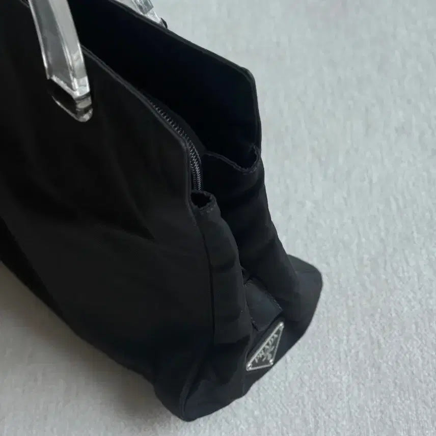 [BUNJANG] Prada Black Tote Bag Transparent Handle / 프라다 블랙 토트백 투명 핸들