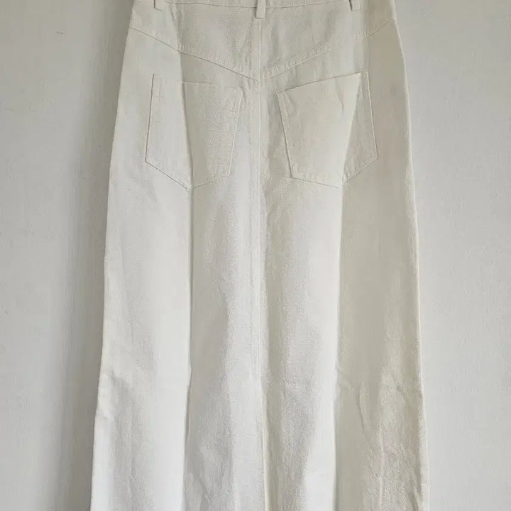 [BUNJANG] Imvely White Denim Long Skirt / 임블리 화이트 데님 롱 스커트