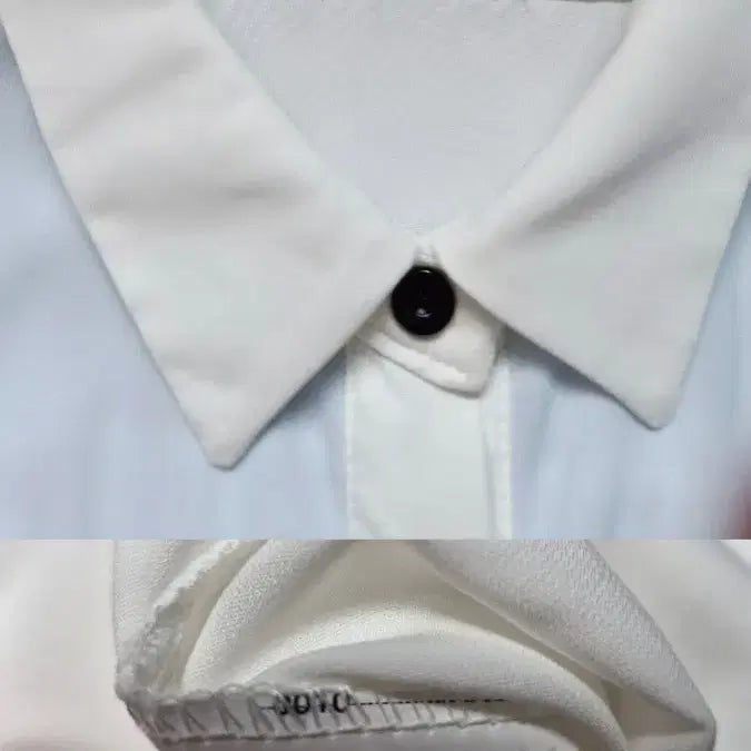 [BUNJANG] Bundle Set: 2 White Long-Sleeve Blouses / (새상품)흰색 긴팔 블라우스 2개 일괄판매