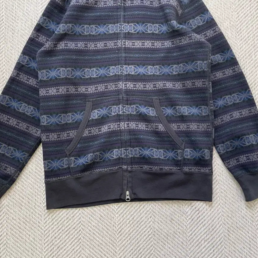 [BUNJANG] Uniqlo Japan Nordic Pattern Zip-Up Hoodie / 유니클로 재팬 노르딕 패턴 후드집업