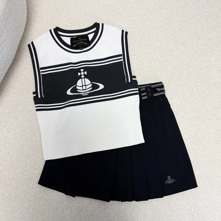 [SOLD OUT] 정품 비비안웨스트우드 니트 베스트 골프웨어