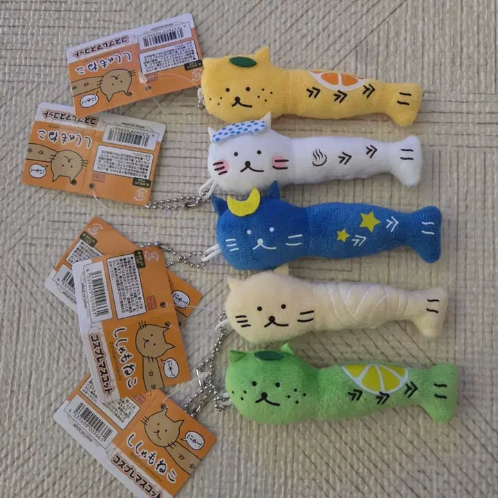 [SOLD OUT] 시샤모네코 고양이 인형키링 새상품 5종