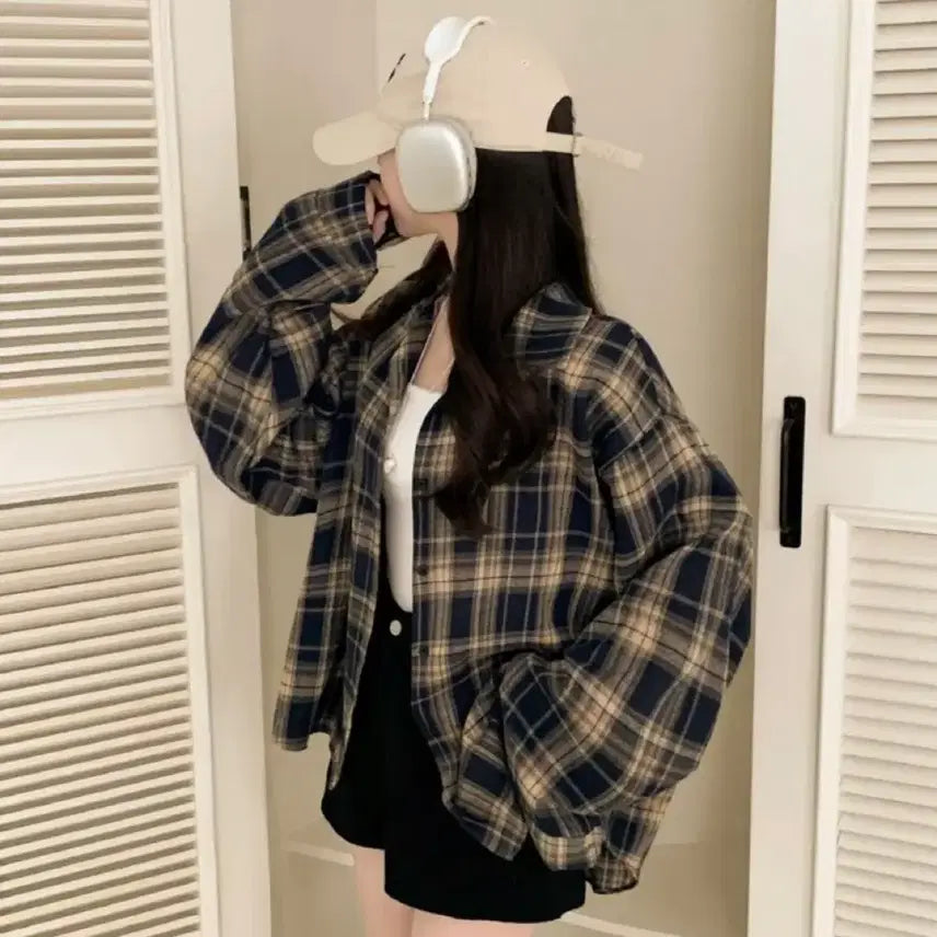 [SOLD OUT] 새제품)피치모드 체크 셔츠 남방