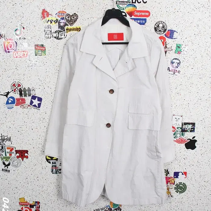 [BUNJANG] KUHO White Single Long Jacket (Women&