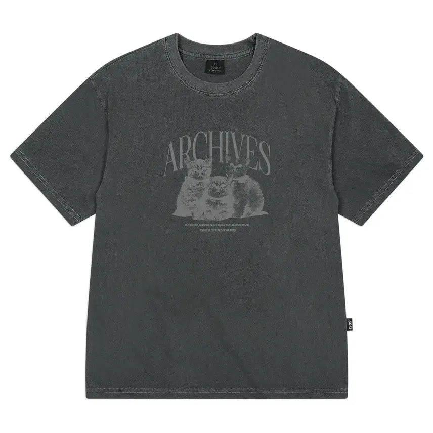 [BUNJANG] Basic Short Sleeve T-Shirt Charcoal / 반팔 티셔츠(차콜)